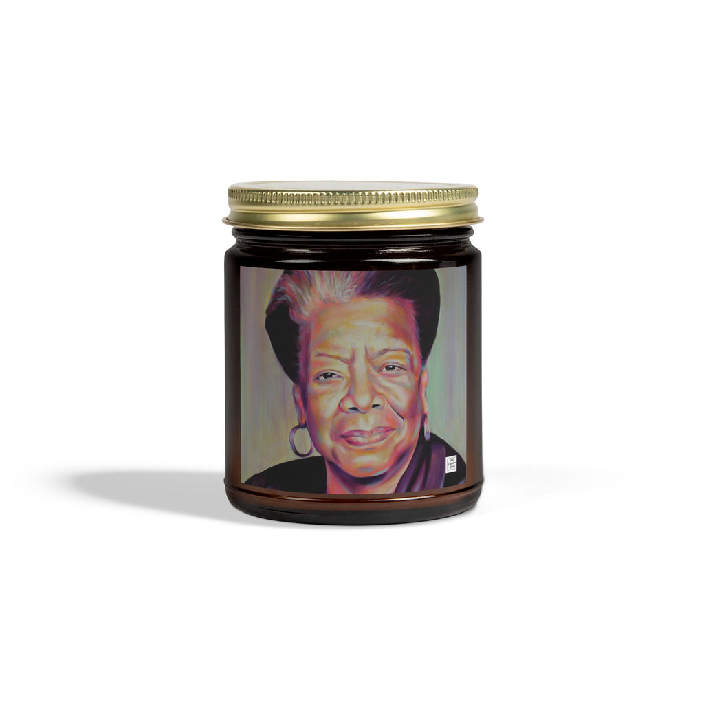 Inspirational Scented Candle - Coconut Apricot Wax with Maya Angelou Design (4oz & 9oz)