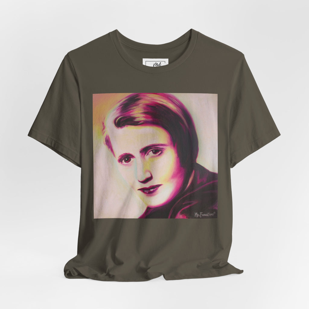 Ayn Rand Writer Unisex Jersey Short Sleeve Tee