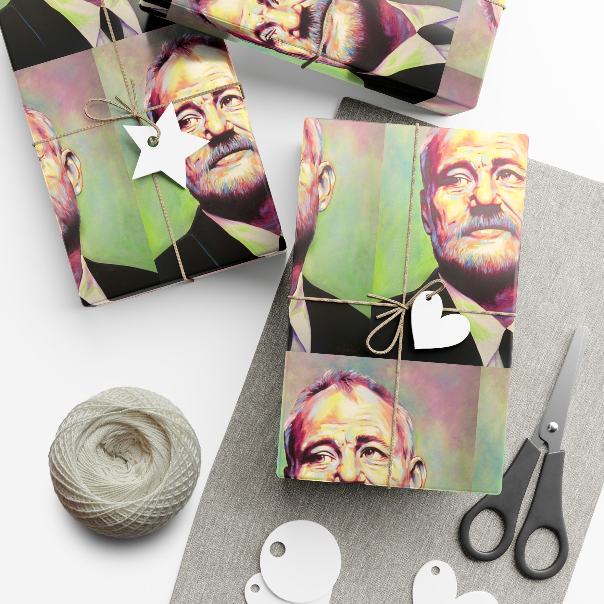 Bill Murray Gift Wrap Papers by Mel Fiorentino