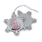 Anthony Bourdain Pewter Snowflake Ornament by Mel Fiorentino