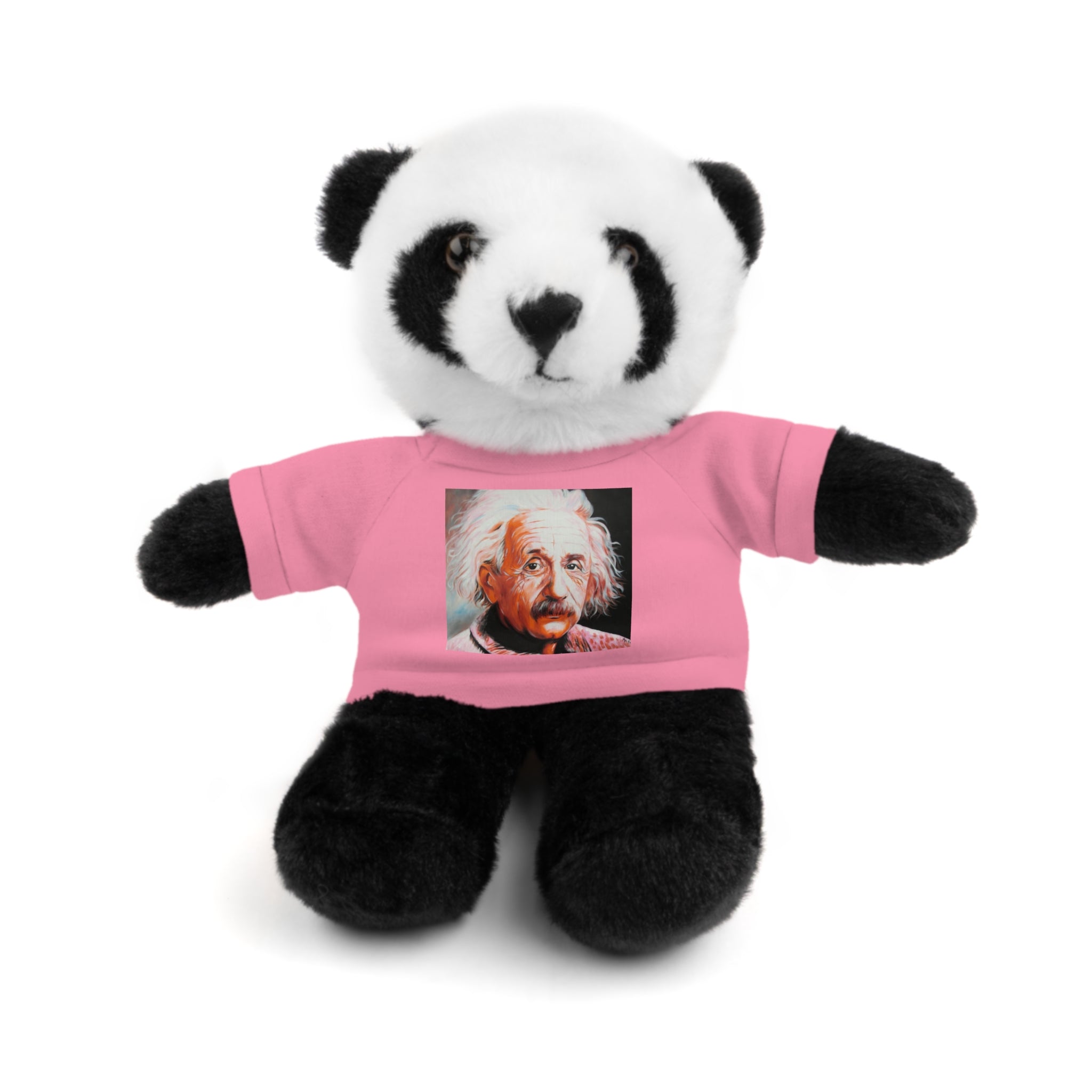 Super Cute Stuffed Animal with Albert Einstein Tee - Unique Gift for Kids & Collectors by Mel Fiorentino