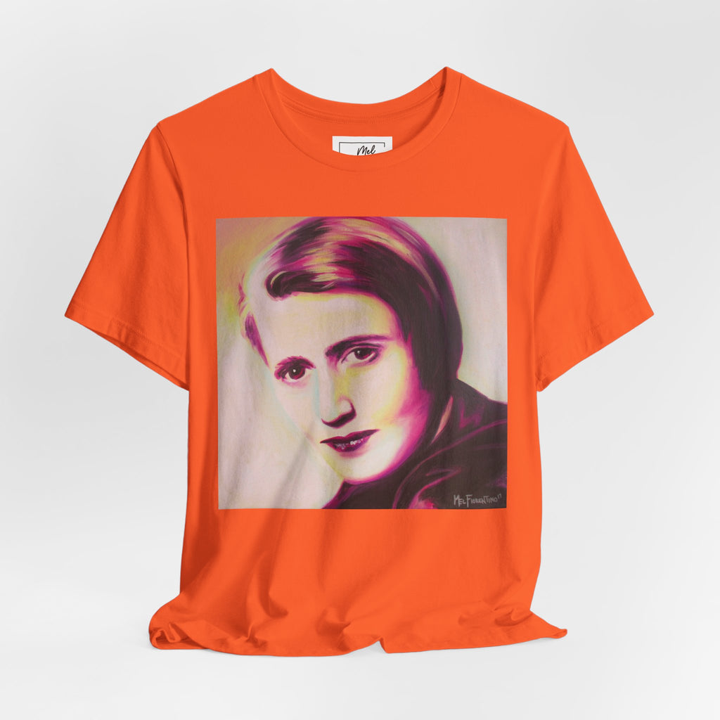 Ayn Rand Writer Unisex Jersey Short Sleeve Tee