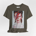 Aladdin Sane David Bowie Unisex Jersey Short Sleeve Tee