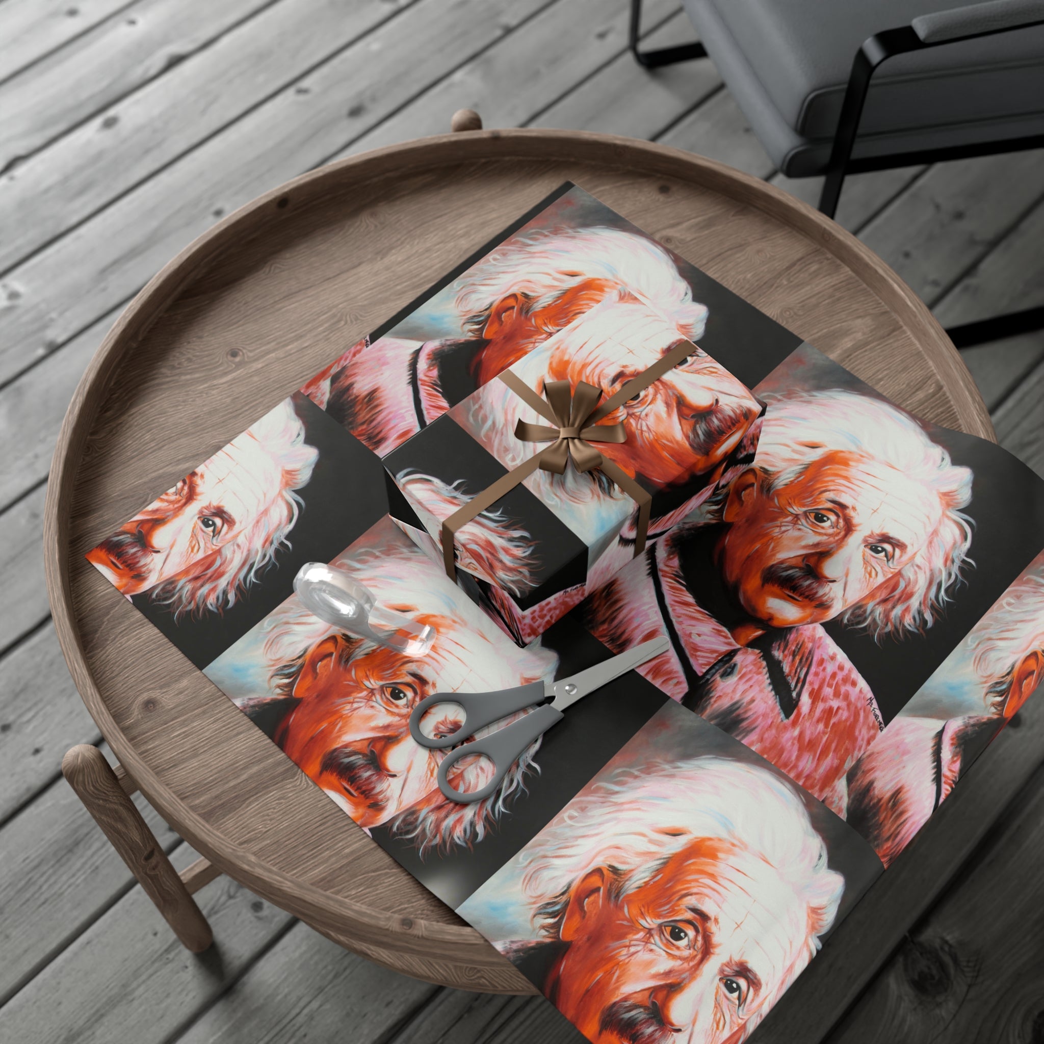 Albert Einstein Gift Wrap Papers by Mel Fiorentino