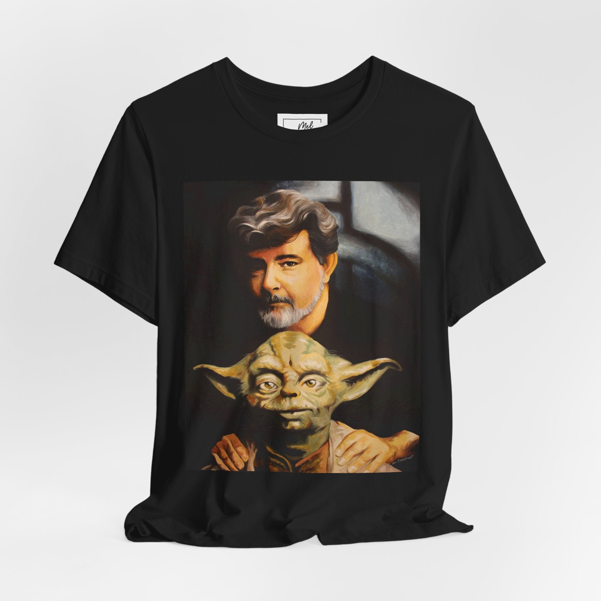 George & Yoda Unisex Jersey Short Sleeve Tee