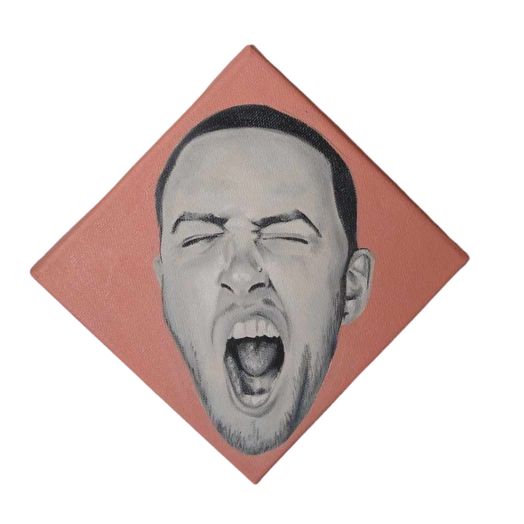 Baby Mac in Baby Pink Oil Painting