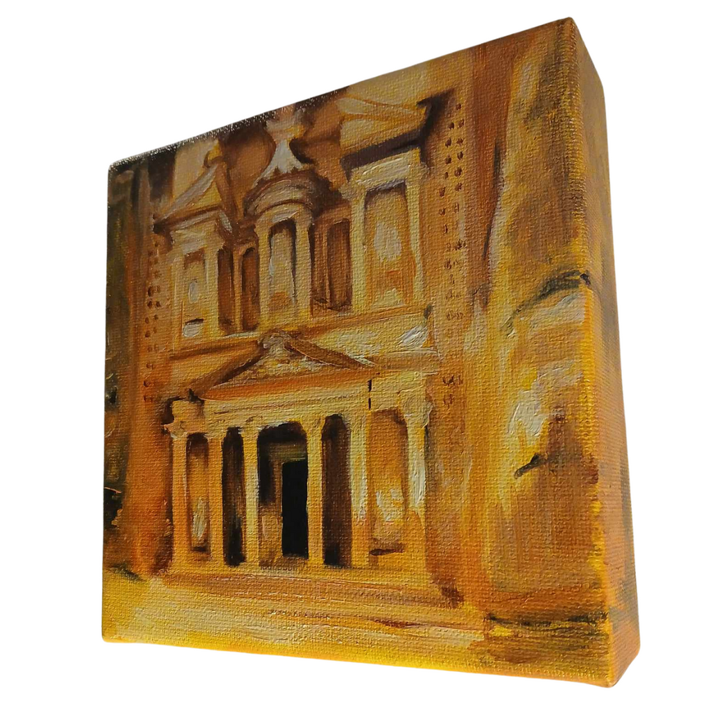 Petra Ruins Original Oil Painting