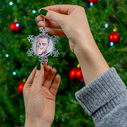 Mac Pewter Snowflake Ornament by Mel Fiorentino