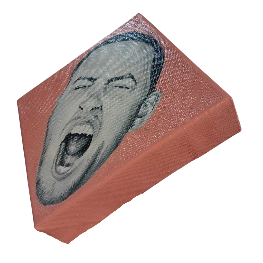 Baby Mac in Baby Pink Oil Painting