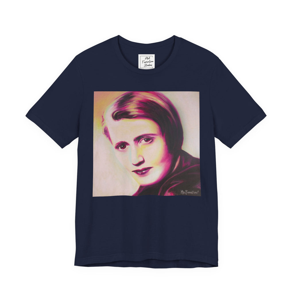 Ayn Rand Writer Unisex Jersey Short Sleeve Tee