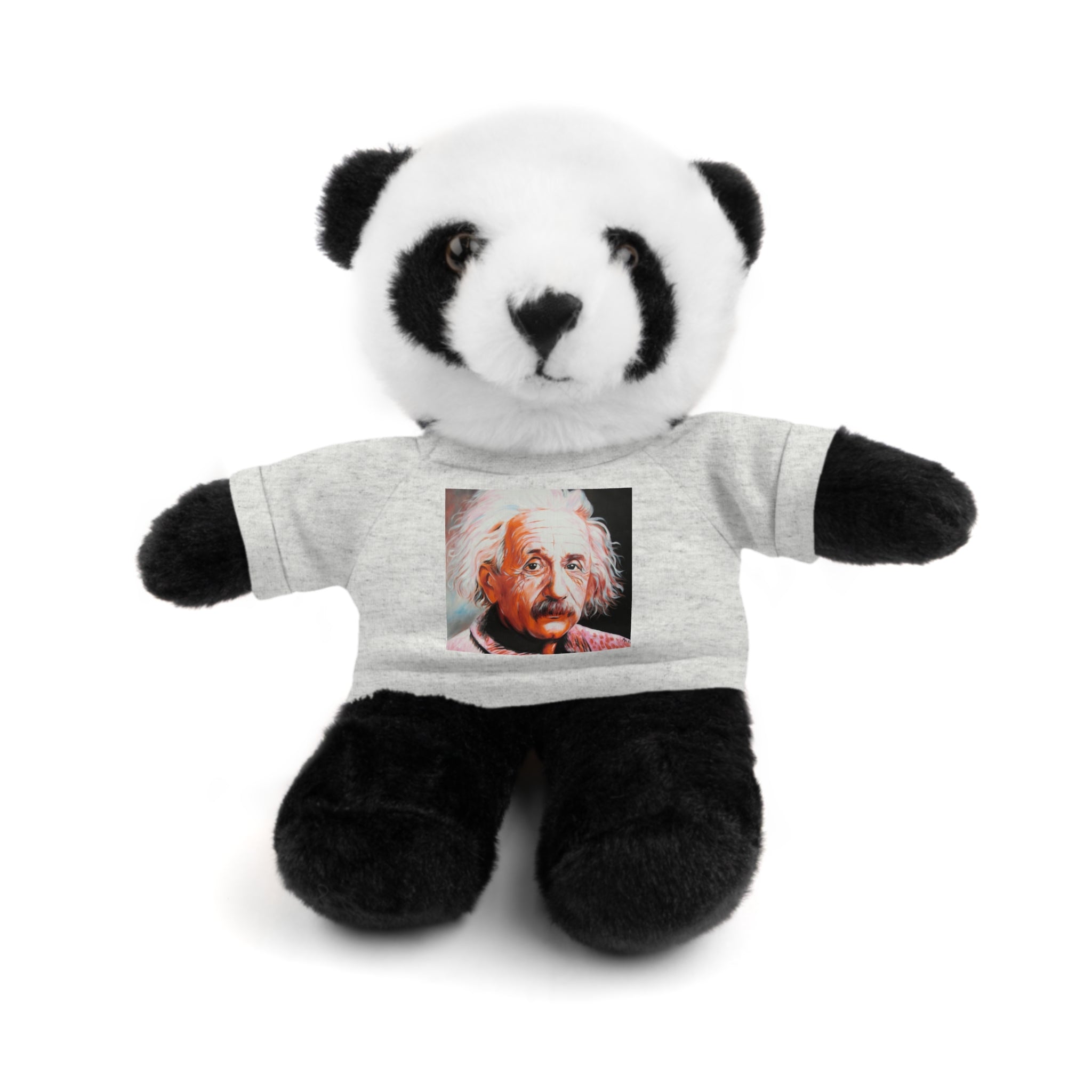 Super Cute Stuffed Animal with Albert Einstein Tee - Unique Gift for Kids & Collectors by Mel Fiorentino