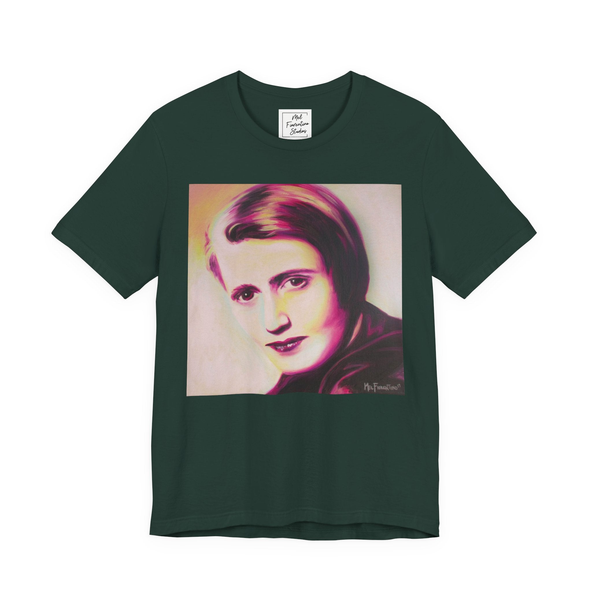 Ayn Rand Writer Unisex Jersey Short Sleeve Tee