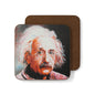 Albert Einstein Art Coaster - Iconic Hardboard Drink Coaster for Science Lovers