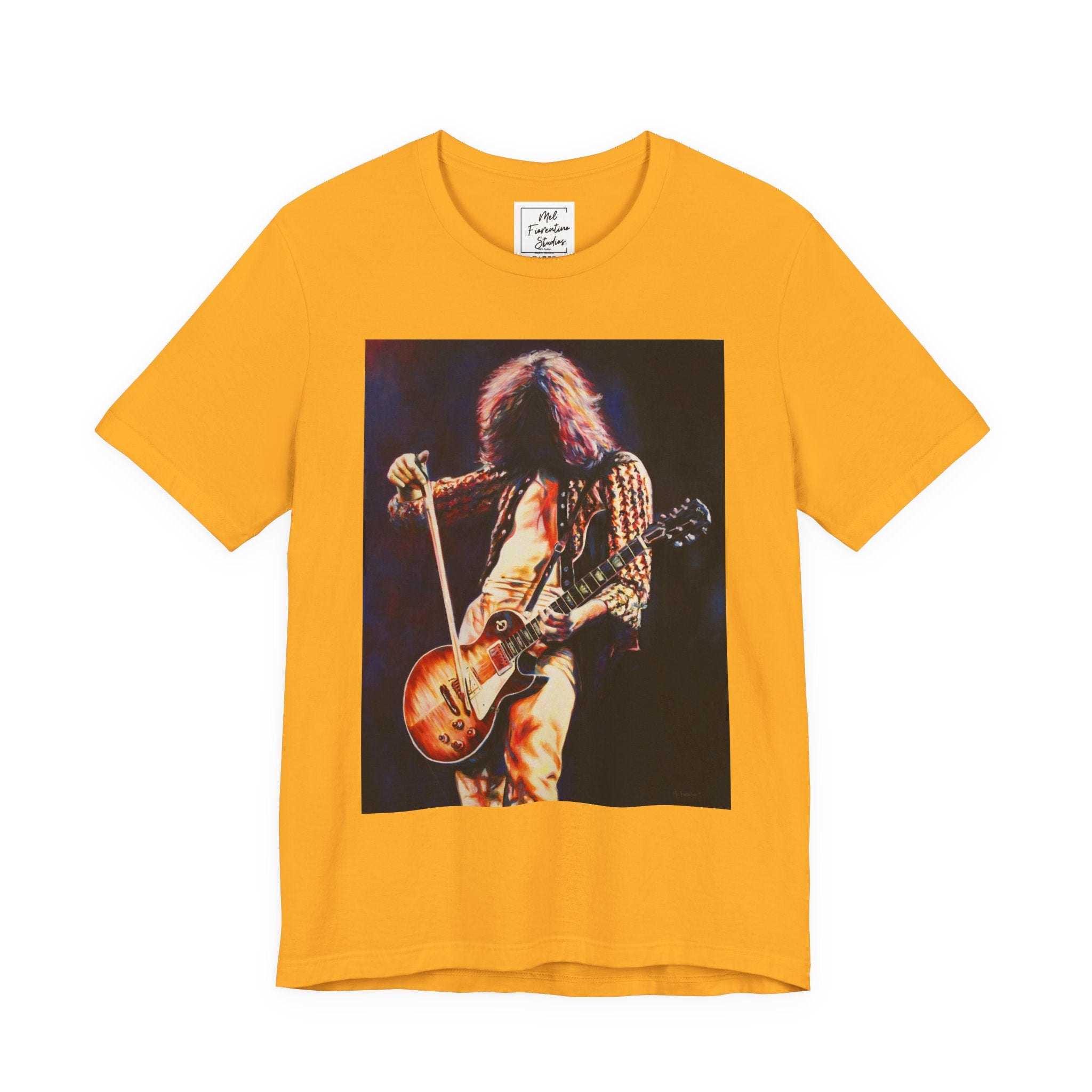 Jimmy Page Led Zeppelin Unisex Jersey Short Sleeve Tee