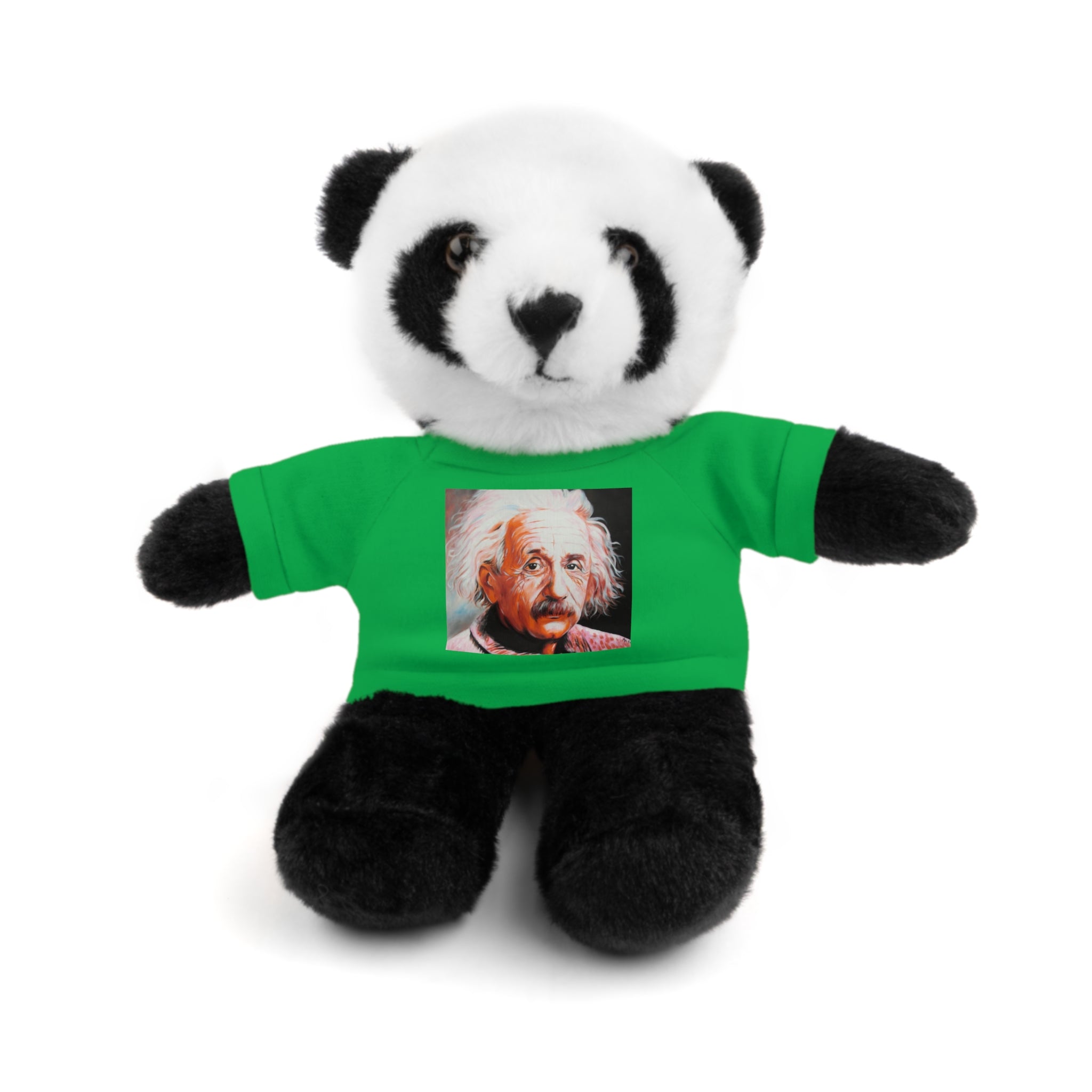 Super Cute Stuffed Animal with Albert Einstein Tee - Unique Gift for Kids & Collectors by Mel Fiorentino