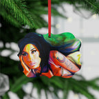 Amy Winehouse Metal Plaque Ornament by Mel Fiorentino