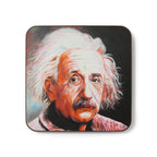 Albert Einstein Art Coaster - Iconic Hardboard Drink Coaster for Science Lovers