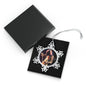 Jimmy Page Pewter Snowflake Ornament by Mel Fiorentino