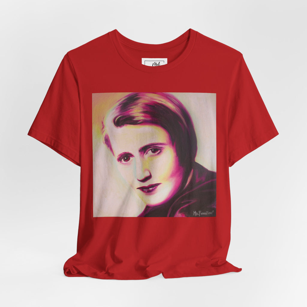 Ayn Rand Writer Unisex Jersey Short Sleeve Tee