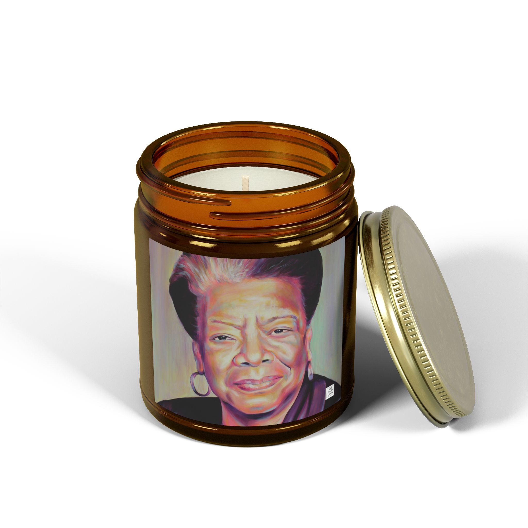 Inspirational Scented Candle - Coconut Apricot Wax with Maya Angelou Design (4oz & 9oz)