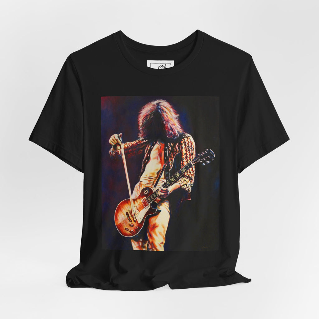 Jimmy Page Led Zeppelin Unisex Jersey Short Sleeve Tee