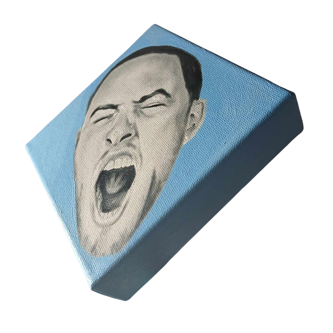 Baby Mac in Baby Blue Oil Painting