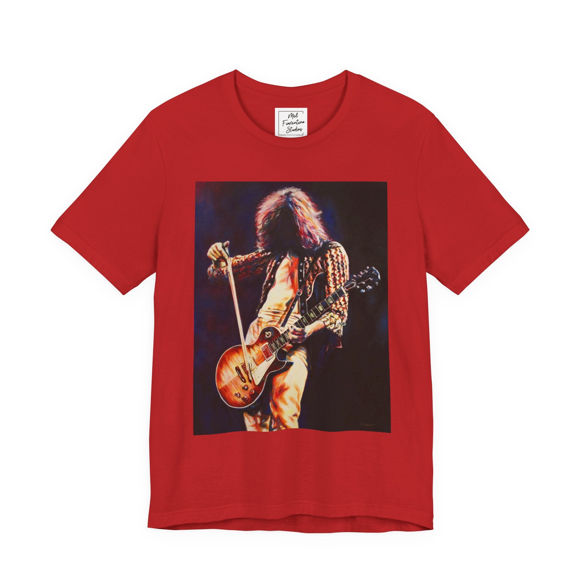 Jimmy Page Led Zeppelin Unisex Jersey Short Sleeve Tee