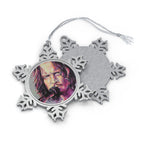Chris Cornell Pewter Snowflake Ornament by Mel Fiorentino