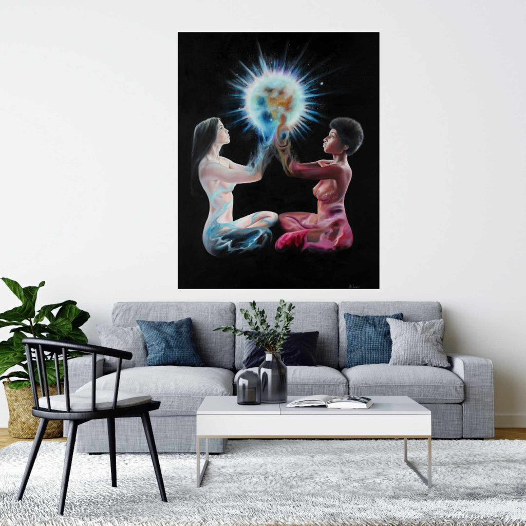 The Divine Creation Original Oil Painting