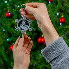 Folsom Prison Blues Pewter Snowflake Ornament by Mel Fiorentino