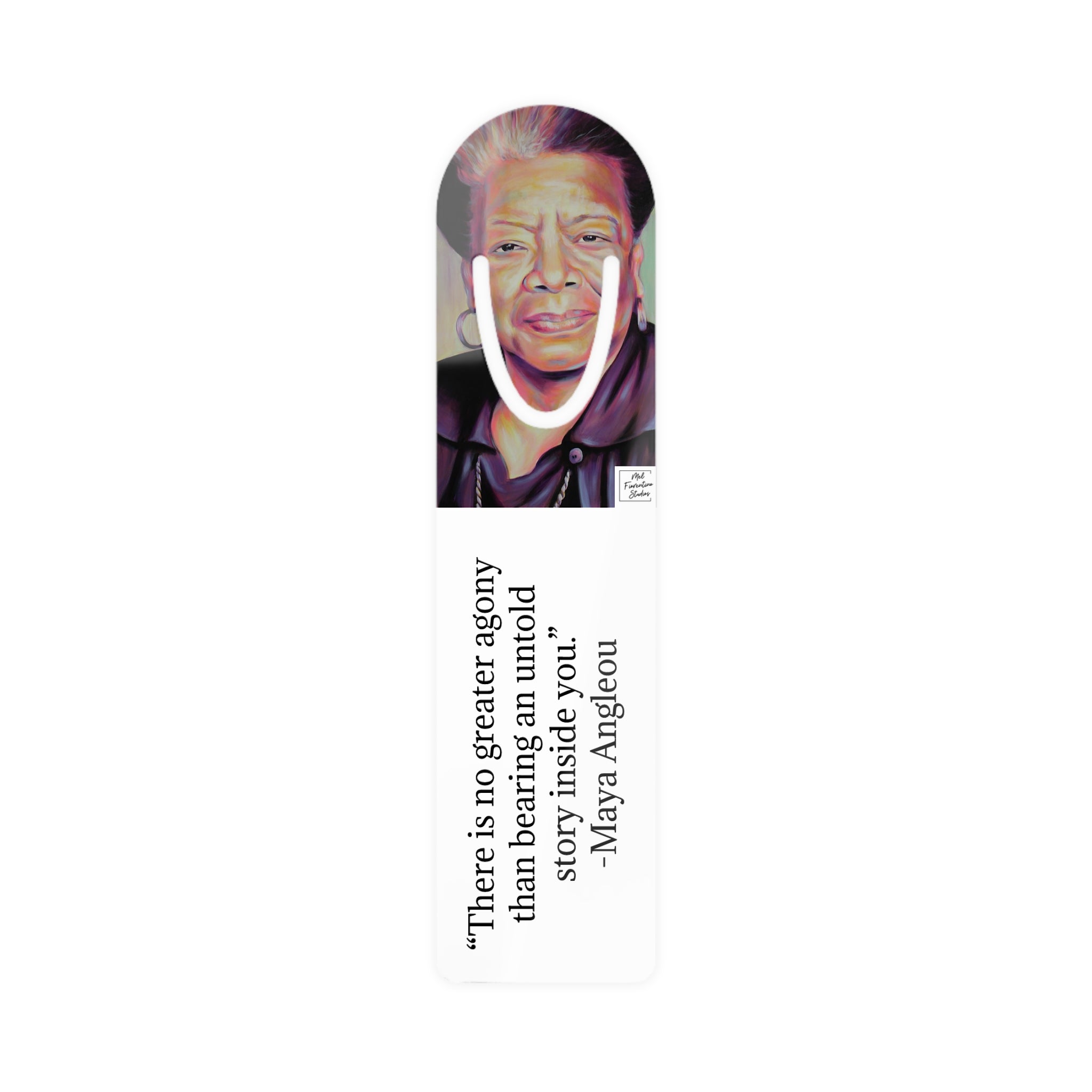 Maya Angelou Bookmark by Mel Fiorentino