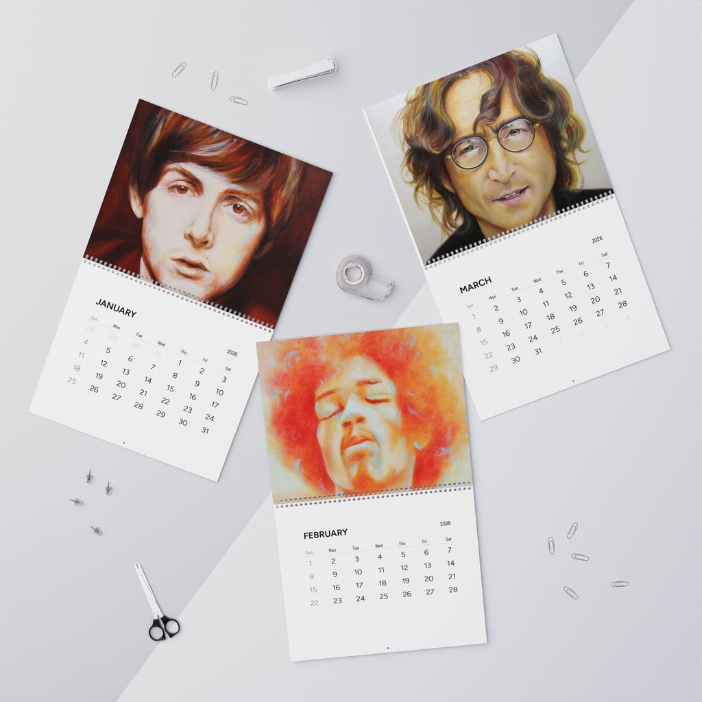 Legends in Color 2026 Wall Calendar