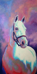 Pastel Horse acrylic on canvas 24" x 48"
