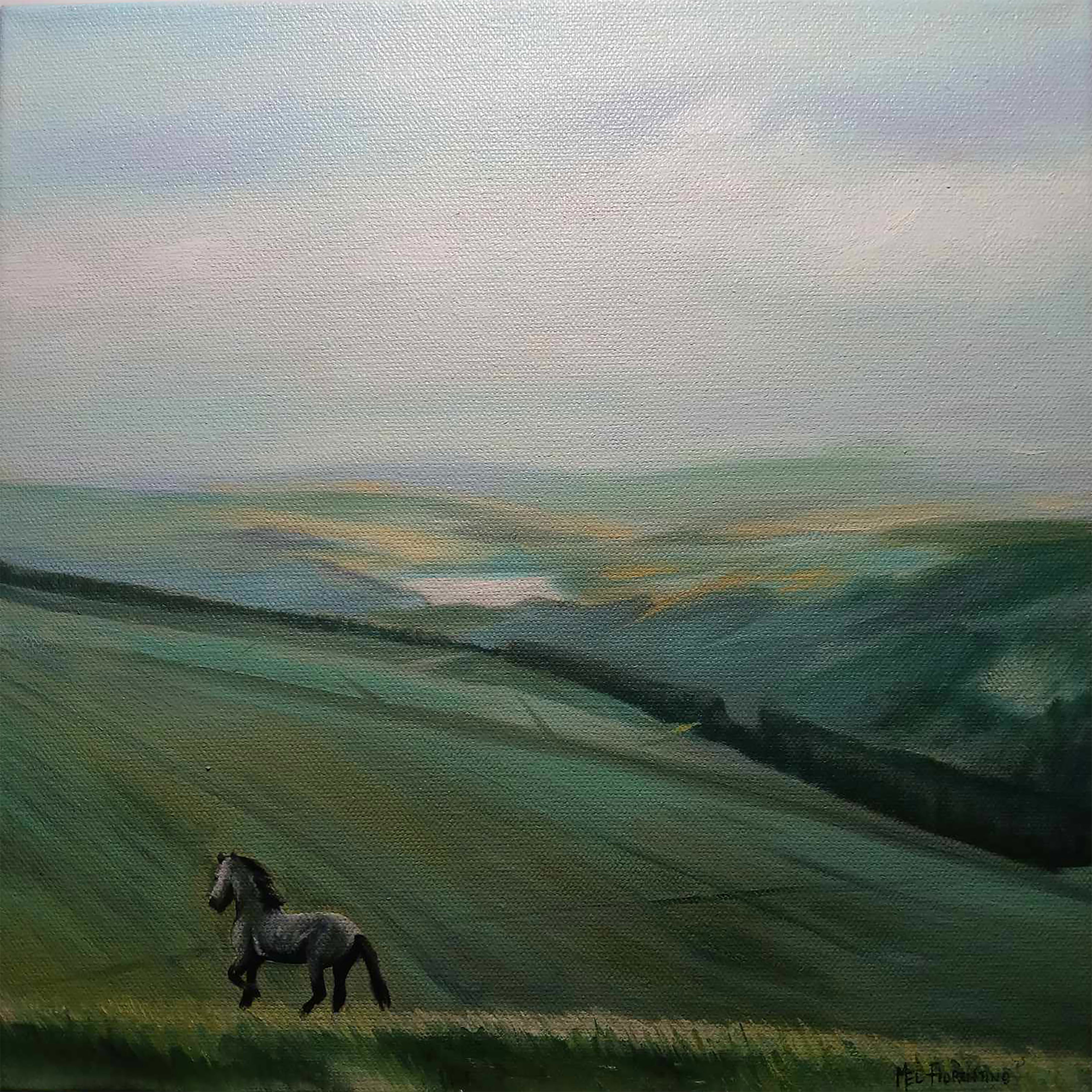 Running Free oil on canvas 12" x 12"