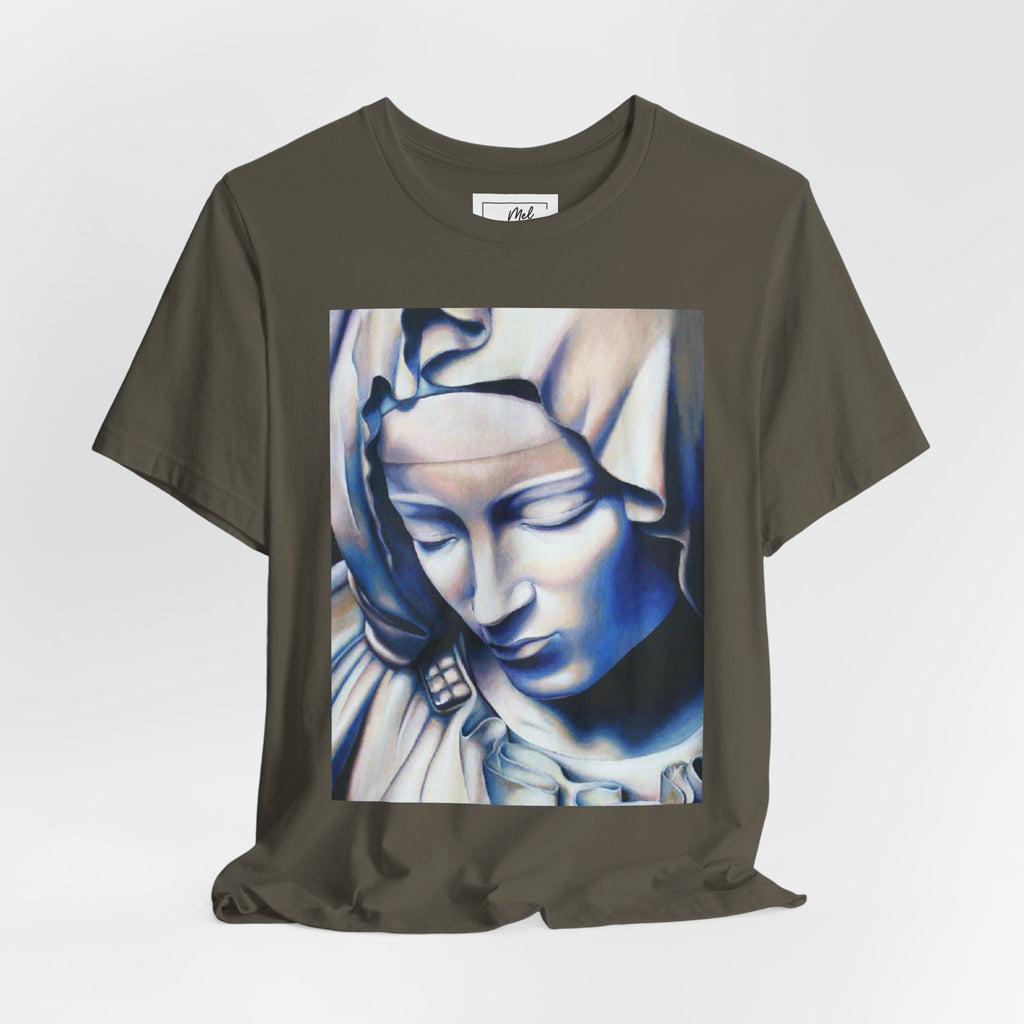 Mother Mary Pieta Michelangelo Unisex Jersey Short Sleeve Tee