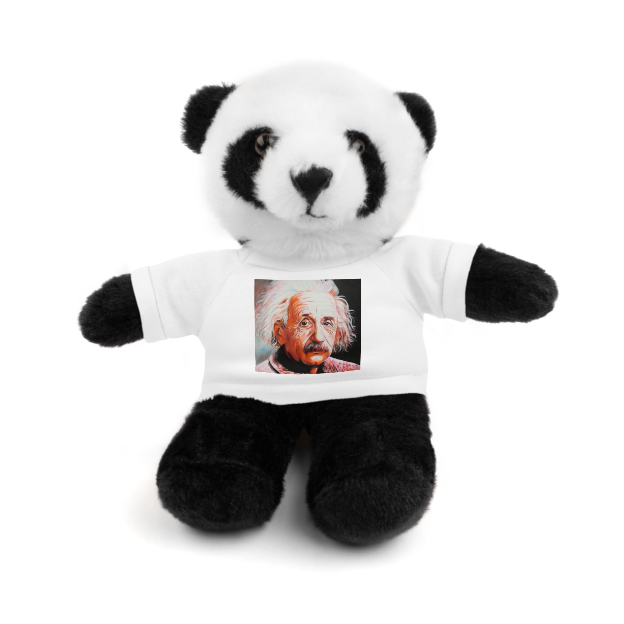Super Cute Stuffed Animal with Albert Einstein Tee - Unique Gift for Kids & Collectors by Mel Fiorentino