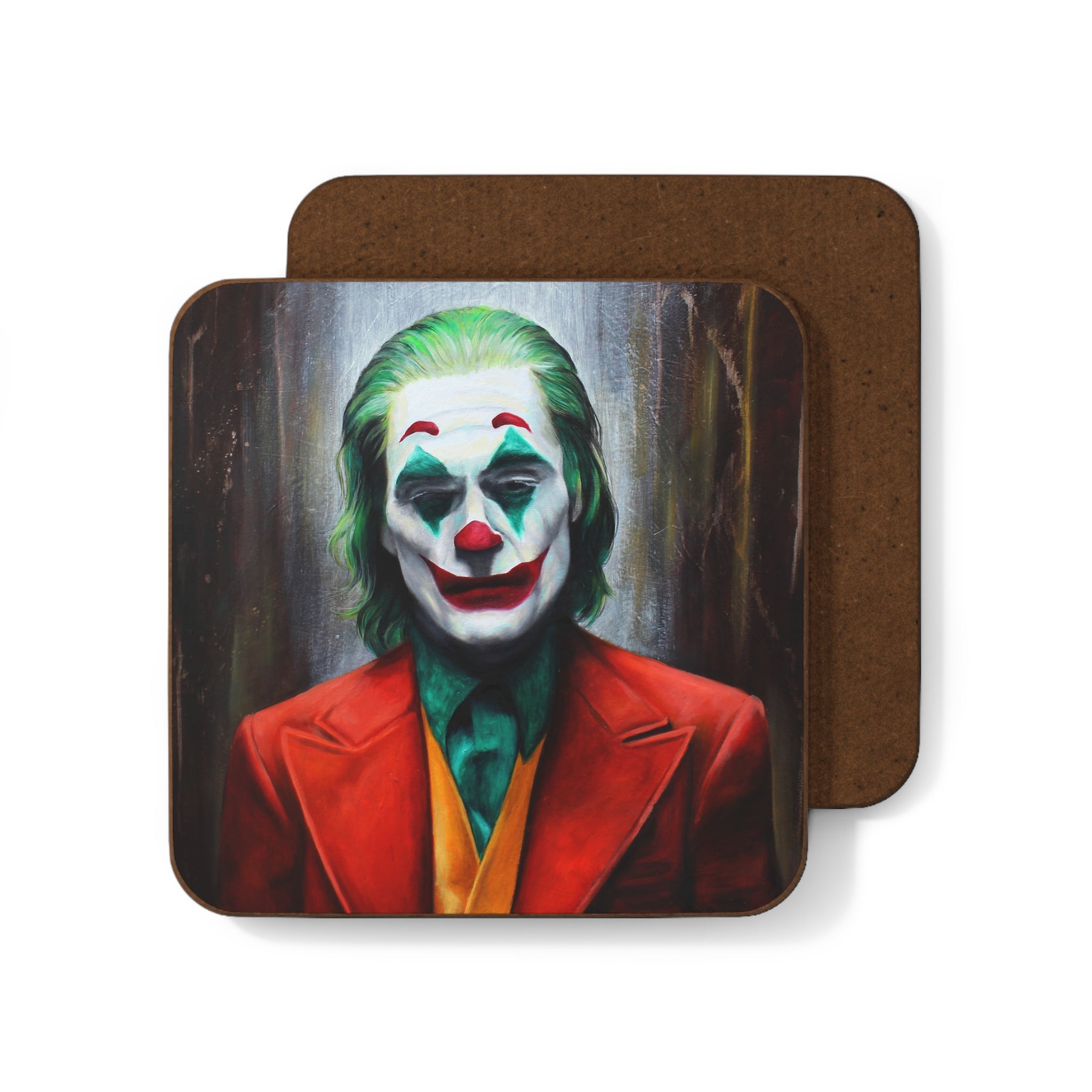 The Joker by Mel Fiorentino-Inspired Hardboard Coaster