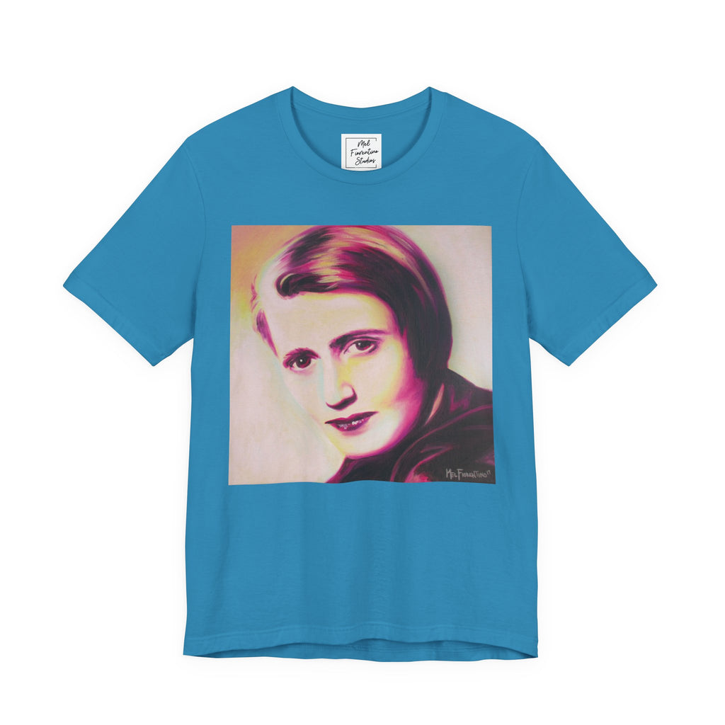 Ayn Rand Writer Unisex Jersey Short Sleeve Tee