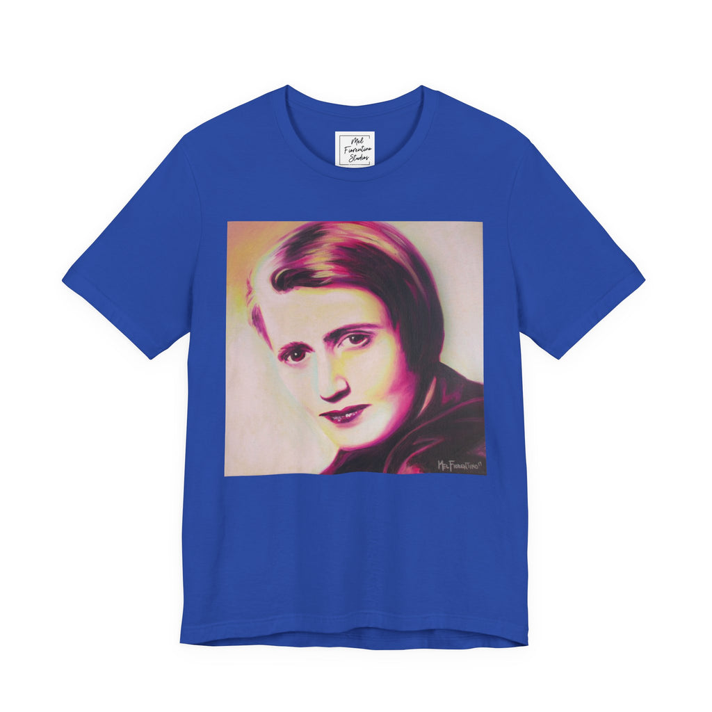 Ayn Rand Writer Unisex Jersey Short Sleeve Tee
