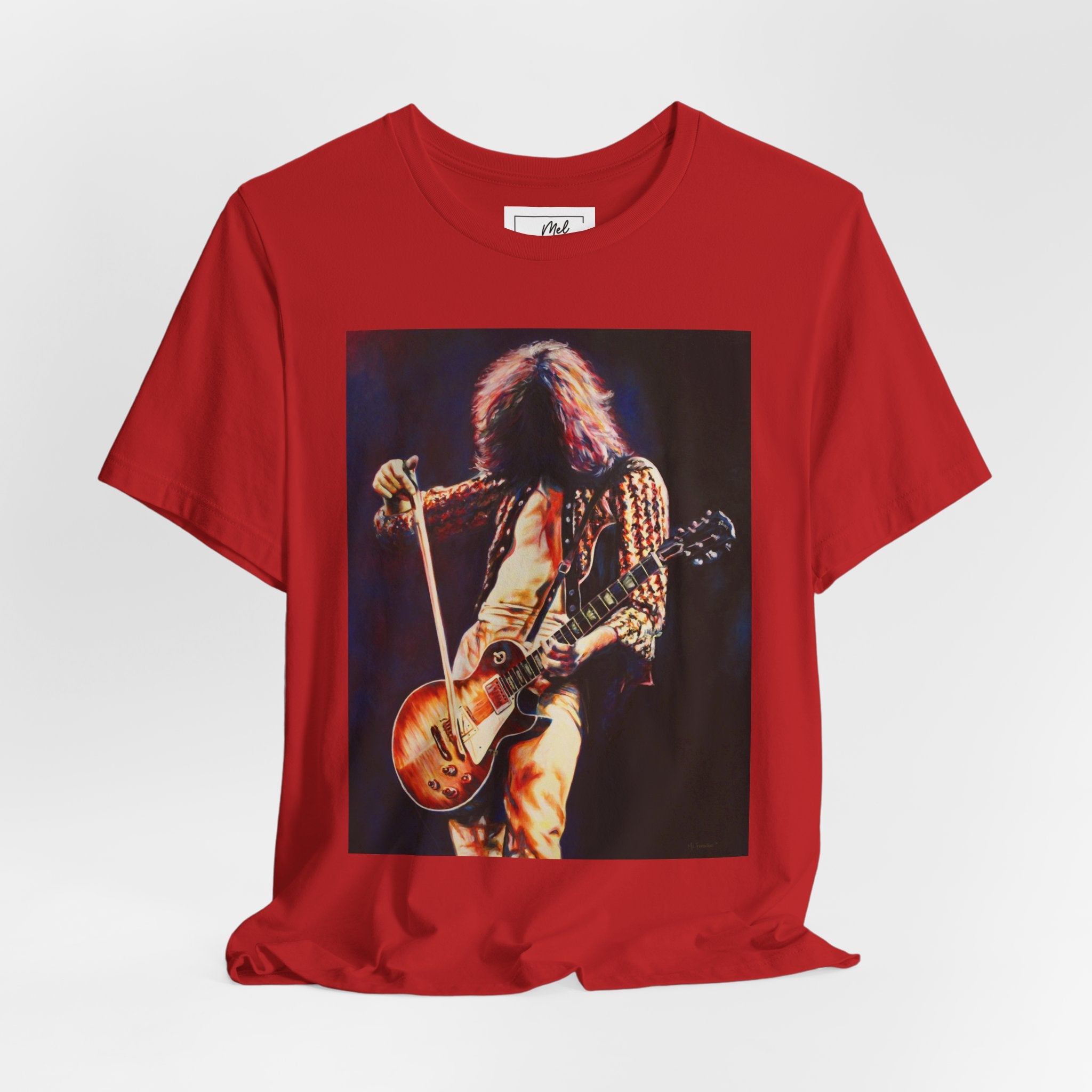 Jimmy Page Led Zeppelin Unisex Jersey Short Sleeve Tee
