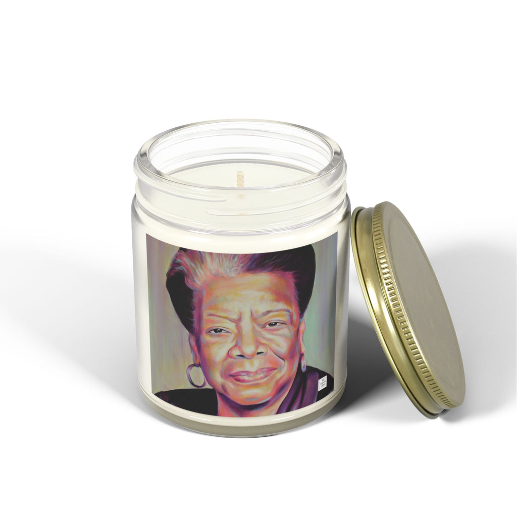 Inspirational Scented Candle - Coconut Apricot Wax with Maya Angelou Design (4oz & 9oz)