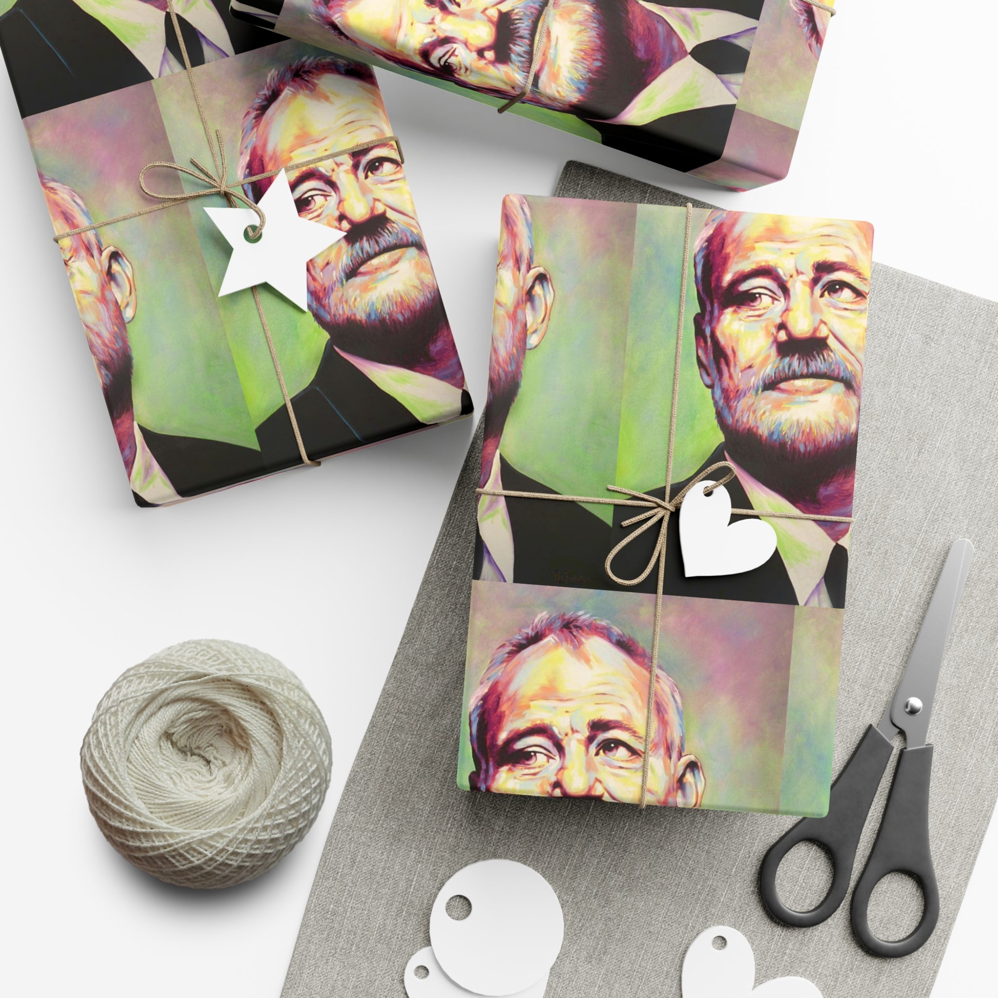 Bill Murray Gift Wrap Papers by Mel Fiorentino