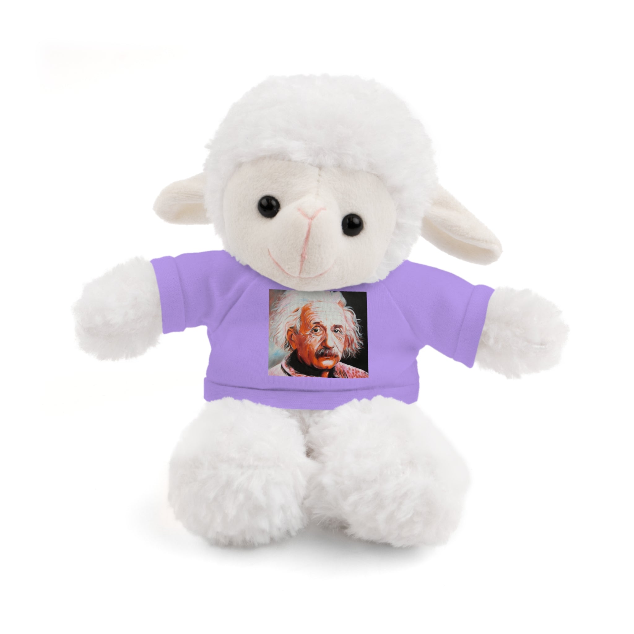 Super Cute Stuffed Animal with Albert Einstein Tee - Unique Gift for Kids & Collectors by Mel Fiorentino