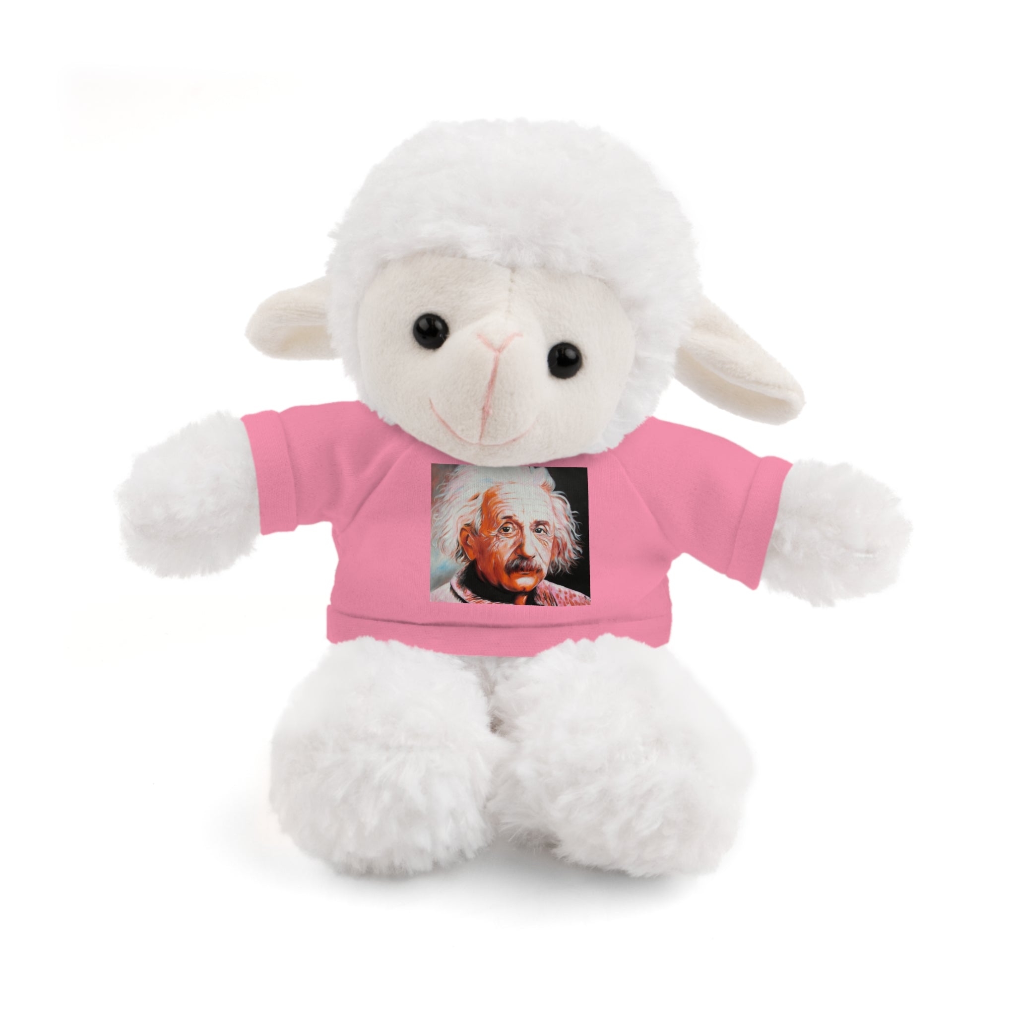 Super Cute Stuffed Animal with Albert Einstein Tee - Unique Gift for Kids & Collectors by Mel Fiorentino