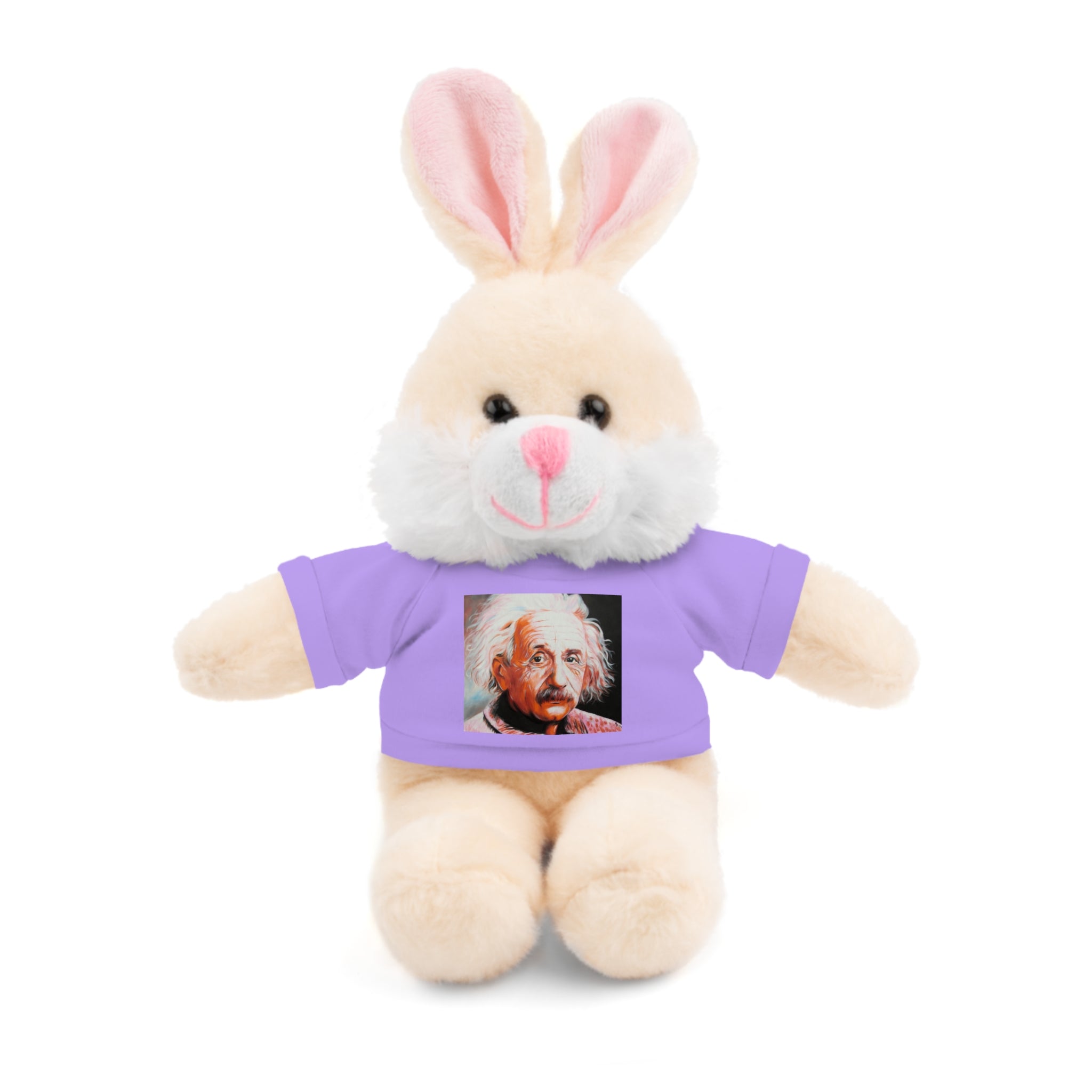 Super Cute Stuffed Animal with Albert Einstein Tee - Unique Gift for Kids & Collectors by Mel Fiorentino