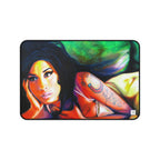 Amy Winehouse Vibrant Artist Desk Mat – Art by Mel Fiorentino