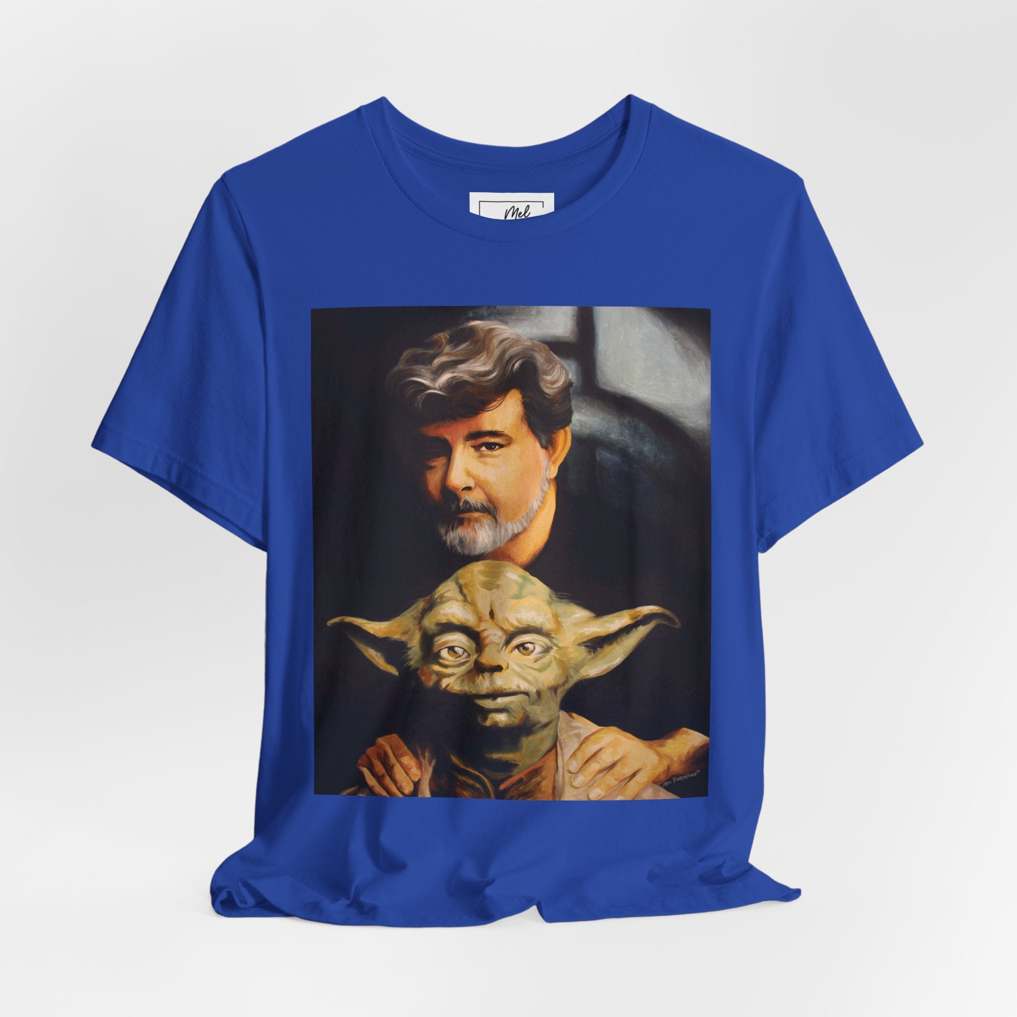 George & Yoda Unisex Jersey Short Sleeve Tee