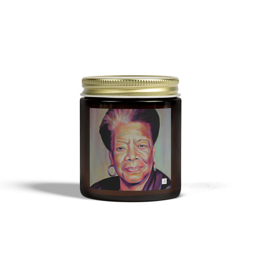 Inspirational Scented Candle - Coconut Apricot Wax with Maya Angelou Design (4oz & 9oz)