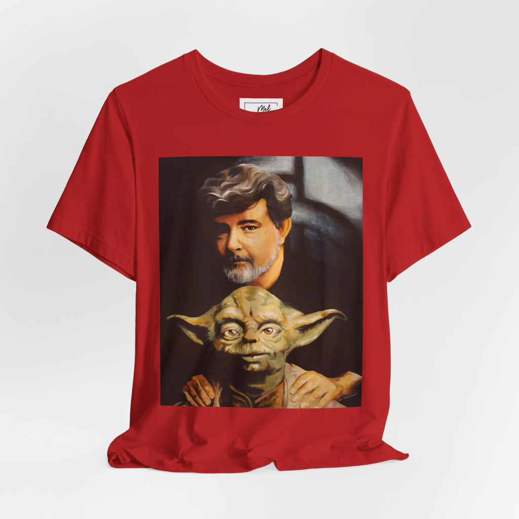 George & Yoda Unisex Jersey Short Sleeve Tee