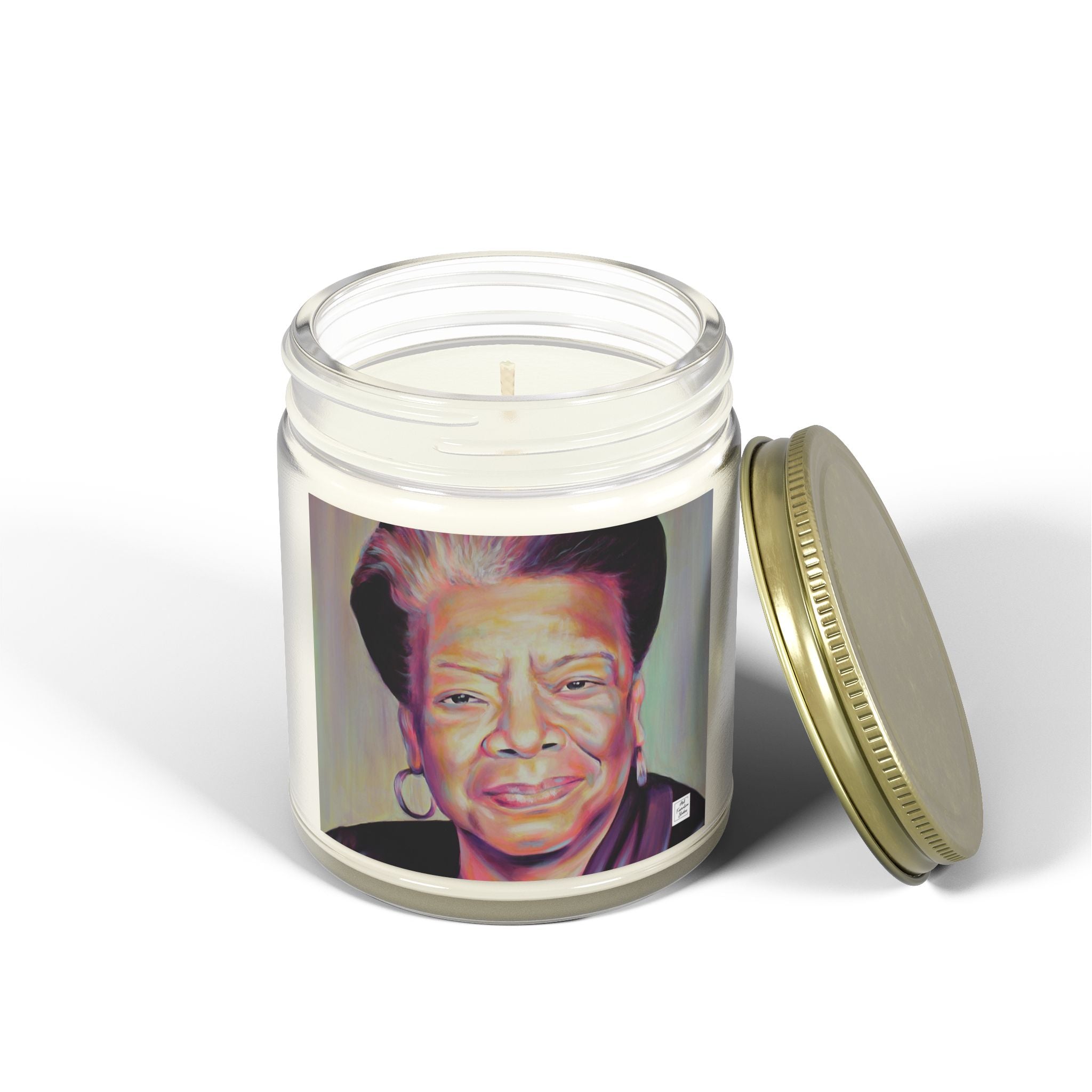 Inspirational Scented Candle - Coconut Apricot Wax with Maya Angelou Design (4oz & 9oz)